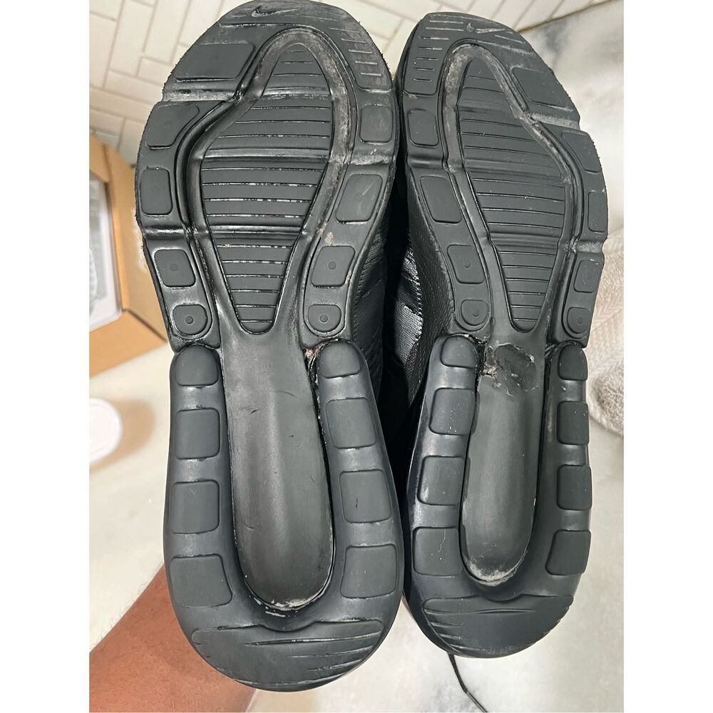 Nike Air Max 270 Triple Black Men’s Size 9.5 AH8050-005 All Black Sneakers - Picture 7 of 10